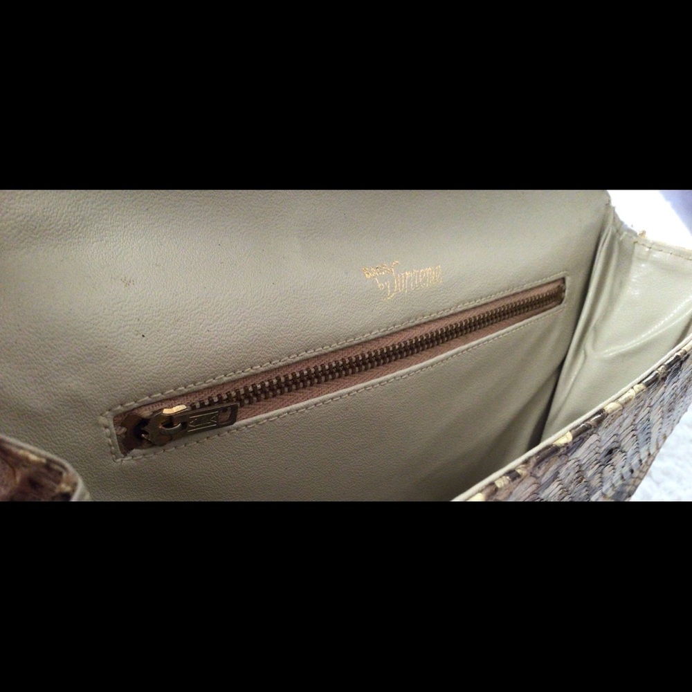 Bags By Supreme Python Snakeskin Embossed Leather… - image 7